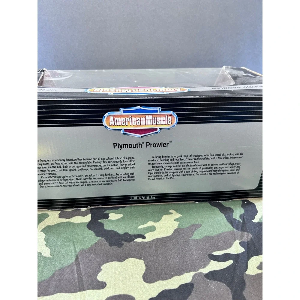 ERTL American Muscle Plymouth Prowler Purple 1/18 Scale Die Cast Metal 7394